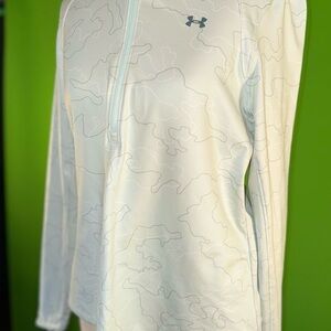 Under Armour Women's Short Sleeve Tee - White with Brown matching leggings